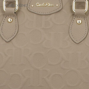 CR Embossed Motif Top Handle