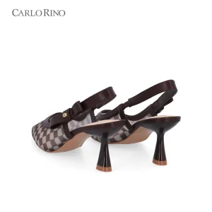 Cherie Checkered Slingback Pumps