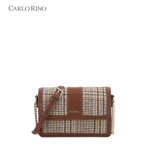 Coco Houndstooth Crossbody Bag
