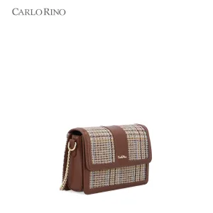 Coco Houndstooth Crossbody Bag