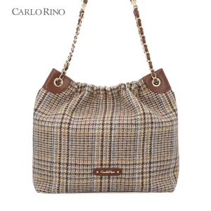 Coco Houndstooth Tote Bag