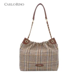Coco Houndstooth Tote Bag