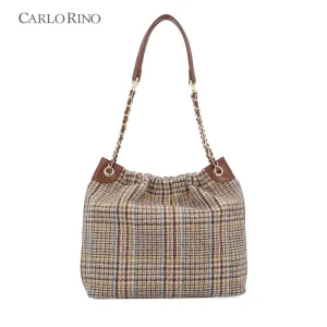 Coco Houndstooth Tote Bag
