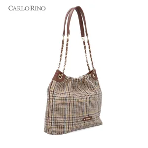 Coco Houndstooth Tote Bag