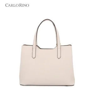 Fae Embossed Monogram Top Handle Bag