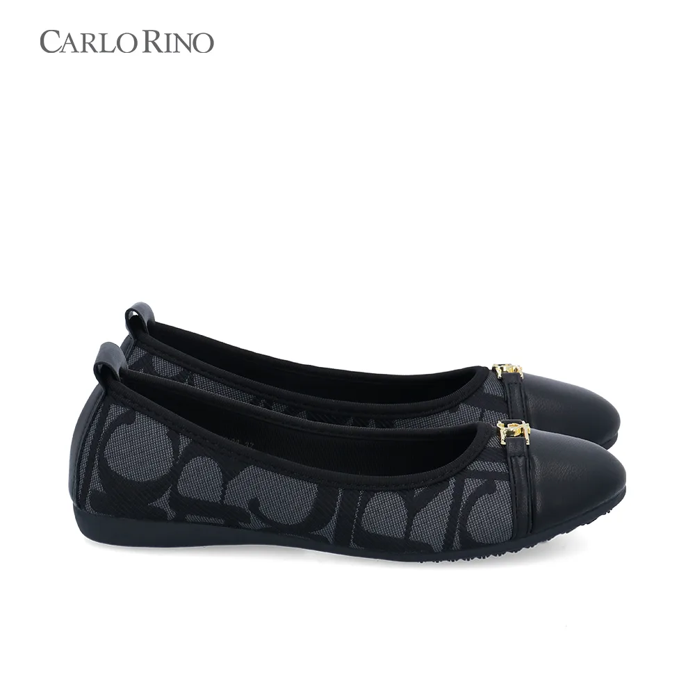 CR Brushed Monogram Ballerinas