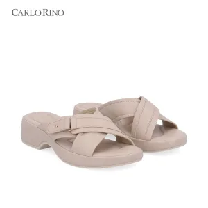 CR Cross Buckle Wedge Sandals