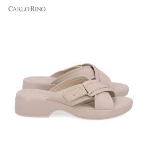 CR Cross Buckle Wedge Sandals