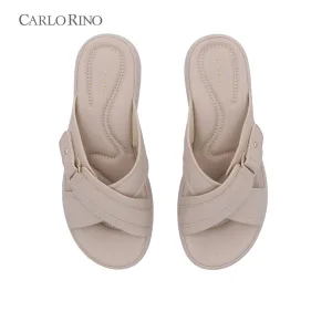 CR Cross Buckle Wedge Sandals