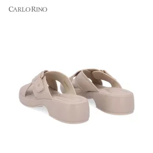 CR Cross Buckle Wedge Sandals