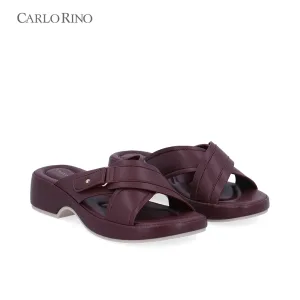 CR Cross Buckle Wedge Sandals