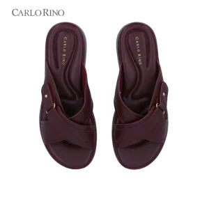 CR Cross Buckle Wedge Sandals