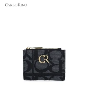 Carlo GEO Jacquard Folded Short Wallet