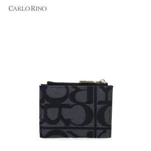 Carlo GEO Jacquard Folded Short Wallet