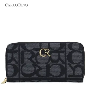 Carlo GEO Jacquard Zip Around Wallet