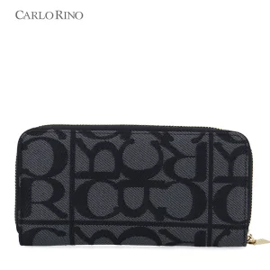 Carlo GEO Jacquard Zip Around Wallet
