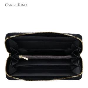 Carlo GEO Jacquard Zip Around Wallet