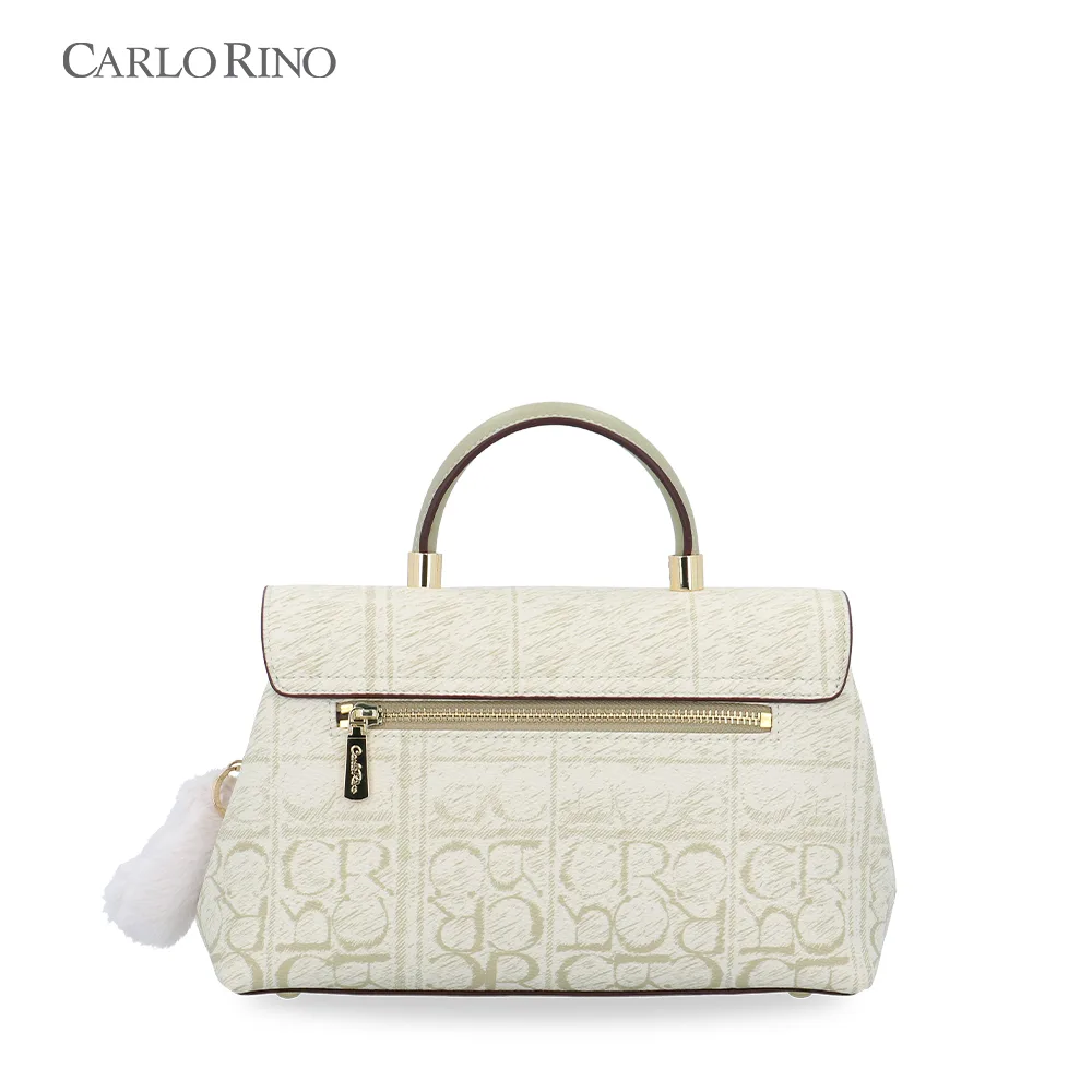 Carlo GEO Fluffe Top Handle Bag