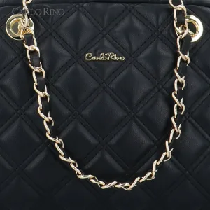Cleo Quilted Top Handle Bag