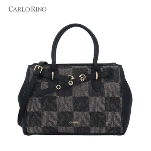 Aveline Checkmate Buckle Top Handle Bag L