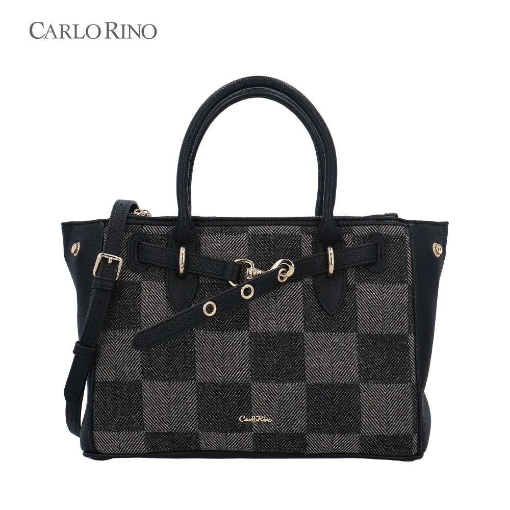 Aveline Checkmate Buckle Top Handle Bag L Aveline Checkmate Buckle Top Handle Bag L