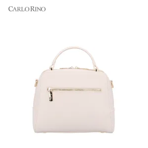 CR Chestnut Glint Pocketed Top Handle Bag