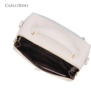 CR Chestnut Glint Pocketed Top Handle Bag