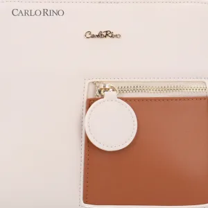 CR Chestnut Glint Pocketed Top Handle Bag