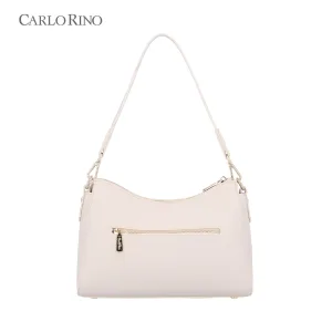 CR Chestnut Glint Pocketed 2-Way Shoulder Bag