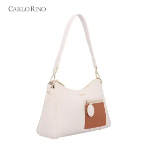 CR Chestnut Glint Pocketed 2-Way Shoulder Bag