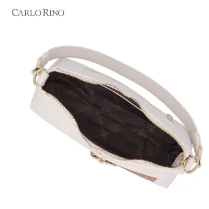 CR Chestnut Glint Pocketed 2-Way Shoulder Bag