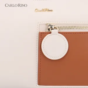 CR Chestnut Glint Pocketed 2-Way Shoulder Bag