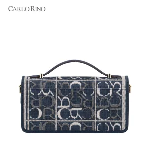 Carlo GEO Jacquard Crossbody Wallet