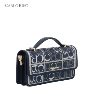 Carlo GEO Jacquard Crossbody Wallet