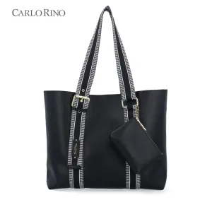 Rhea Embroidered Handle Tote