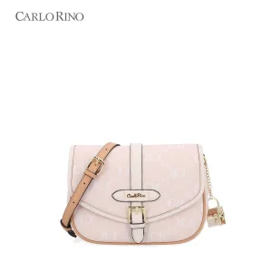 CR Monogram In Cream Buckled Crossbody