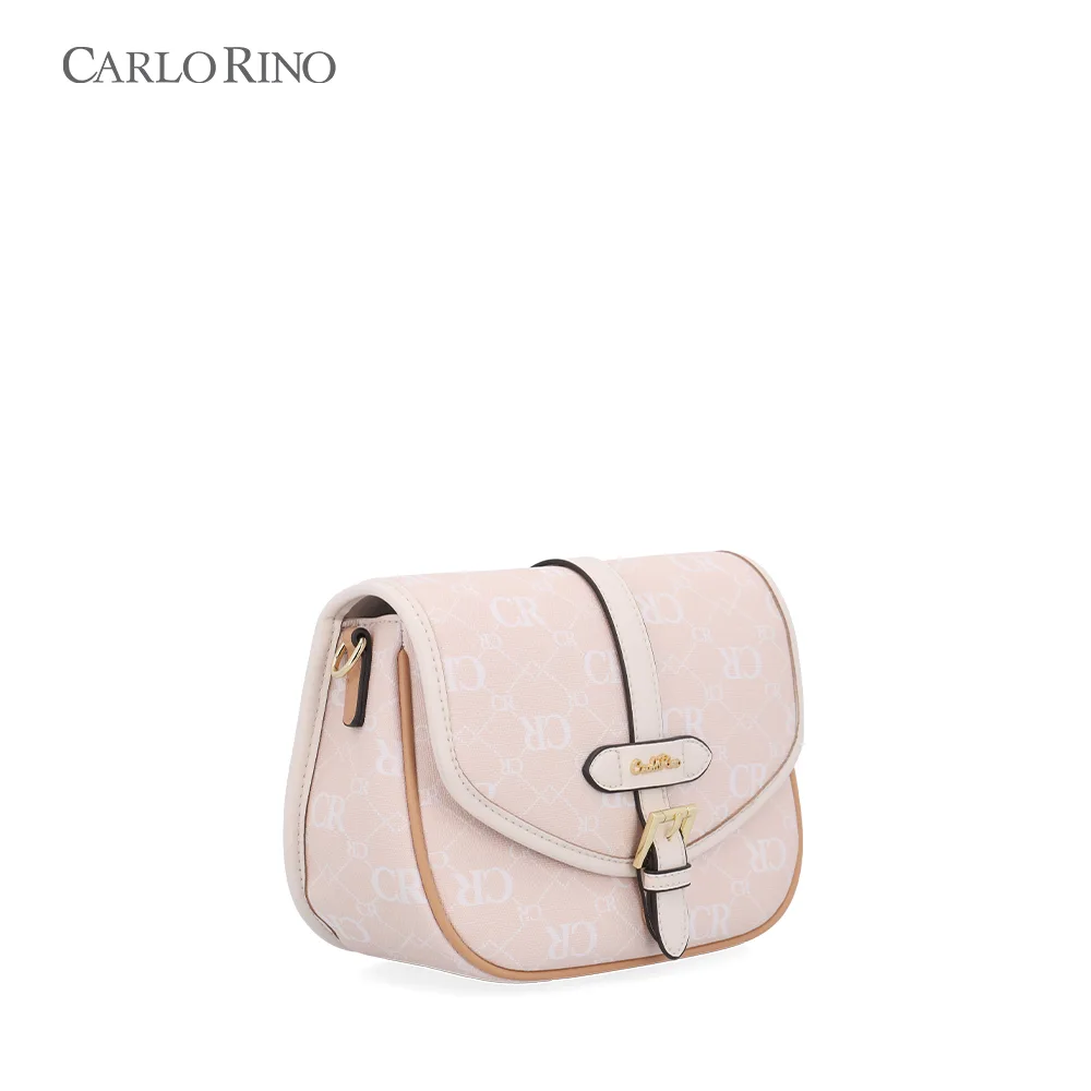 CR Monogram In Cream Buckled Crossbody CR Monogram In Cream Buckled Crossbody