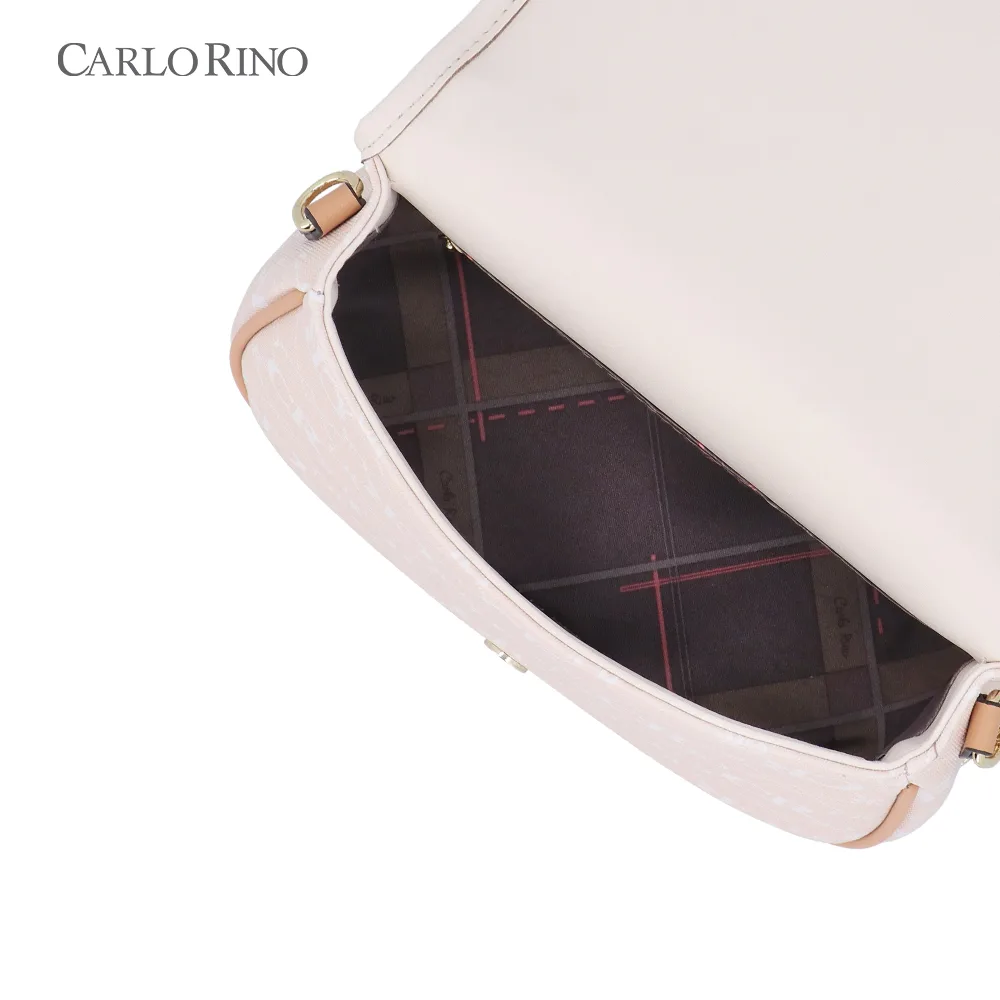 CR Monogram In Cream Buckled Crossbody CR Monogram In Cream Buckled Crossbody