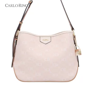 CR Monogram in Cream Convertible Shoulder Bag