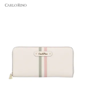 Mila Striped Zip Around Wallet