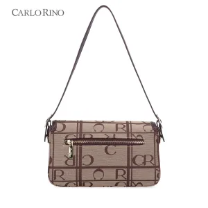 Carlo GEO Jacquard Flap Shoulder Bag