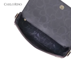 Carlo GEO Jacquard Flap Shoulder Bag