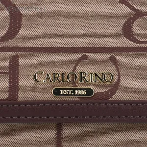 Carlo GEO Jacquard Flap Shoulder Bag