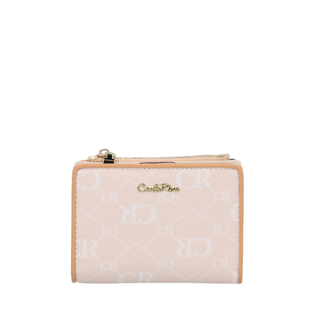 CR Monogram in Cream Short Wallet