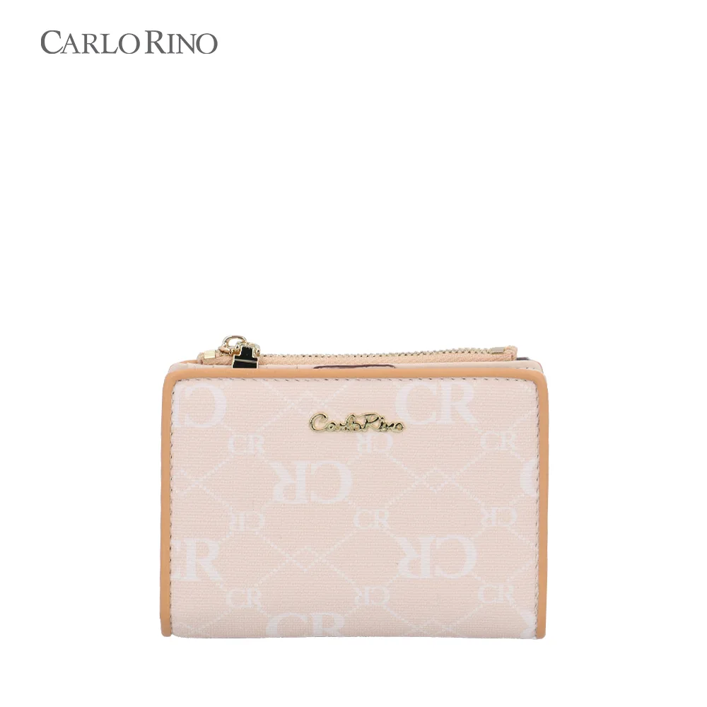 CR Monogram in Cream Short Wallet CR Monogram in Cream Short Wallet