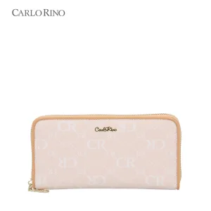 CR Monogram in Cream Zip Around Wallet