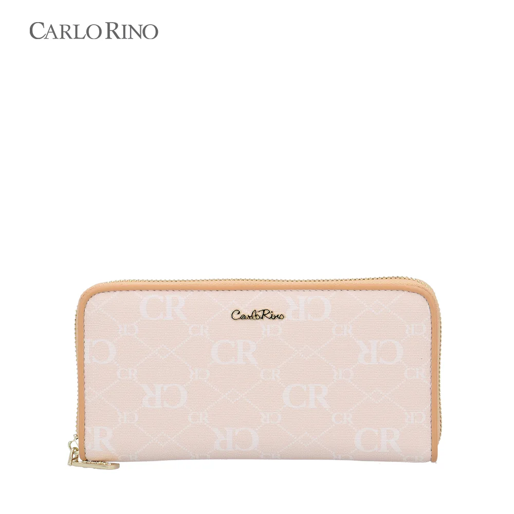 CR Monogram in Cream Zip Around Wallet CR Monogram in Cream Zip Around Wallet