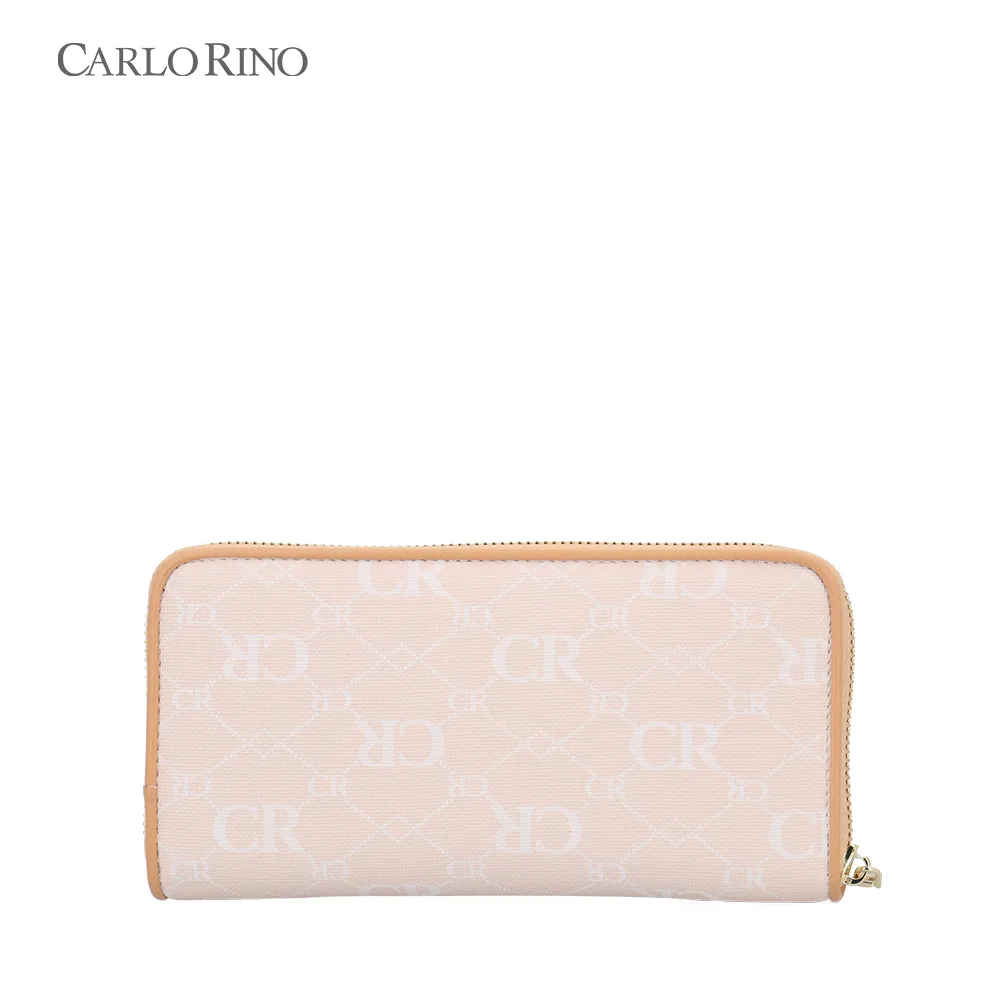 CR Monogram in Cream Zip Around Wallet CR Monogram in Cream Zip Around Wallet