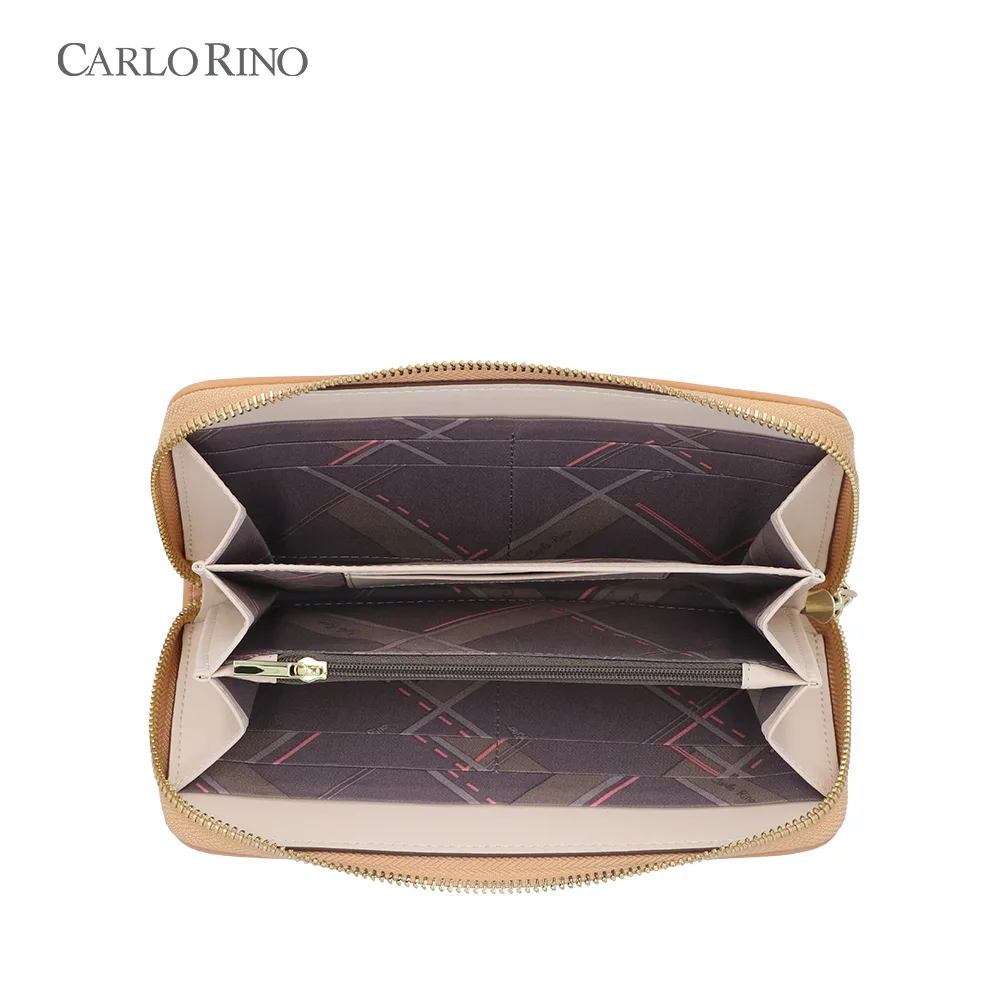 CR Monogram in Cream Zip Around Wallet CR Monogram in Cream Zip Around Wallet