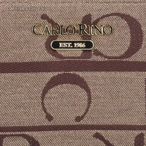 Carlo GEO Jacquard Zipper Short Wallet